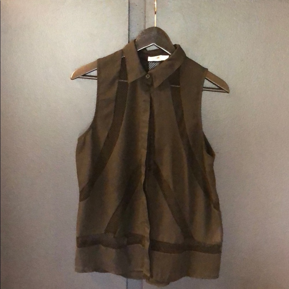 Cute black casual top with detail